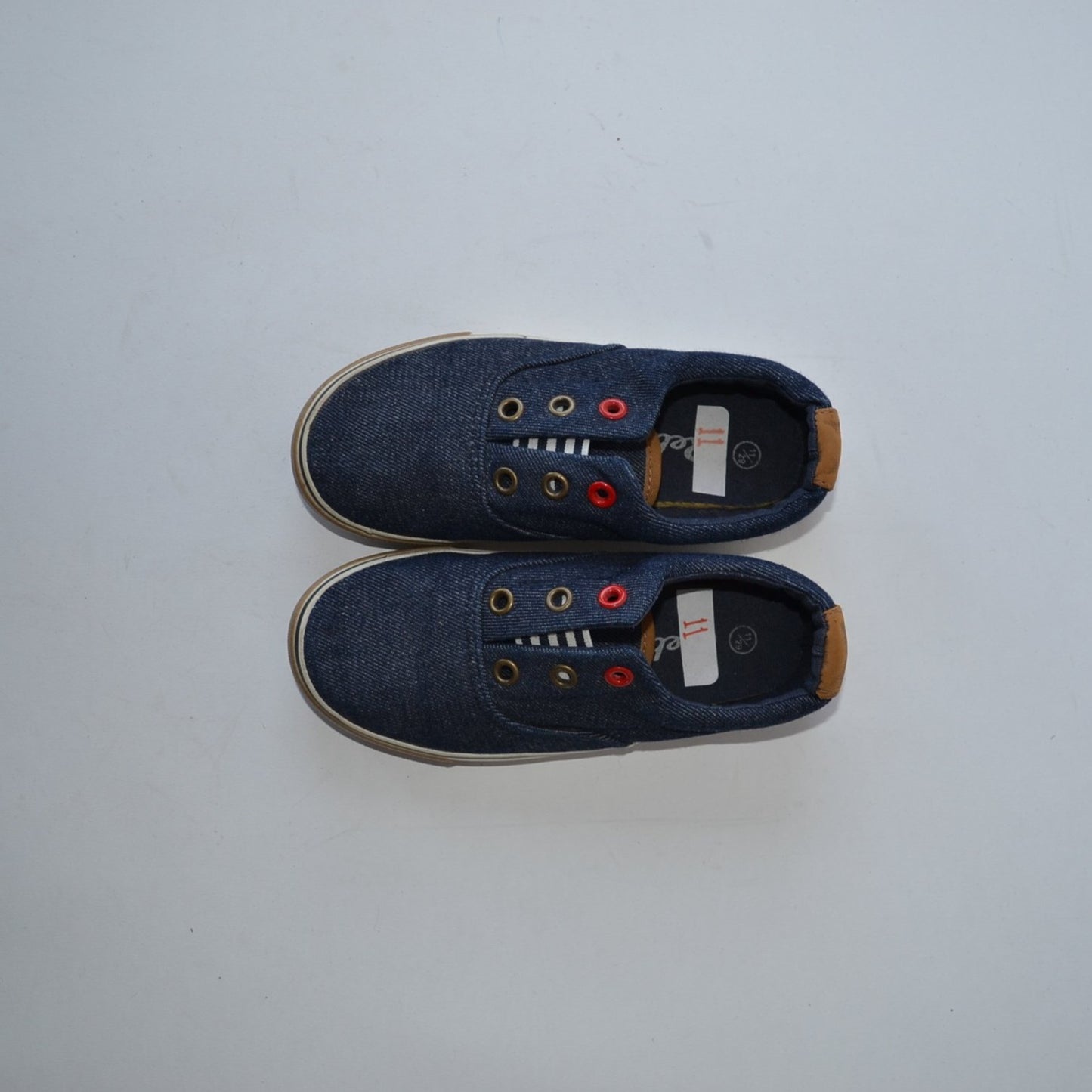 Denim Style Laceless Plimsolls Shoe Size 11 (jr)