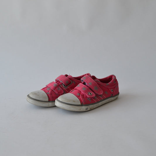 Pink Trainers with Stars Shoe Size 12 (jr)