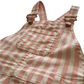 Primark White and Pink Stripy Shorts Dungaree Age 6