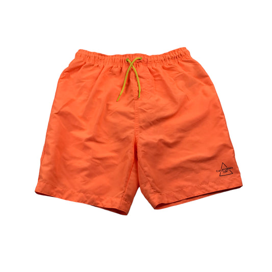 Primark Bright Orange Swim Trunks Age 14