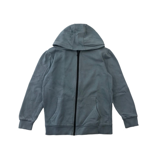 George Greyish Blue Plain Hoodie Age 8