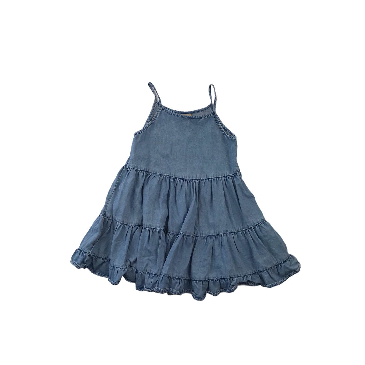 Next Light Blue Denim-Style Dress Age 5