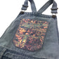 George Light Blue Sequin Dungaree Dress Age 8