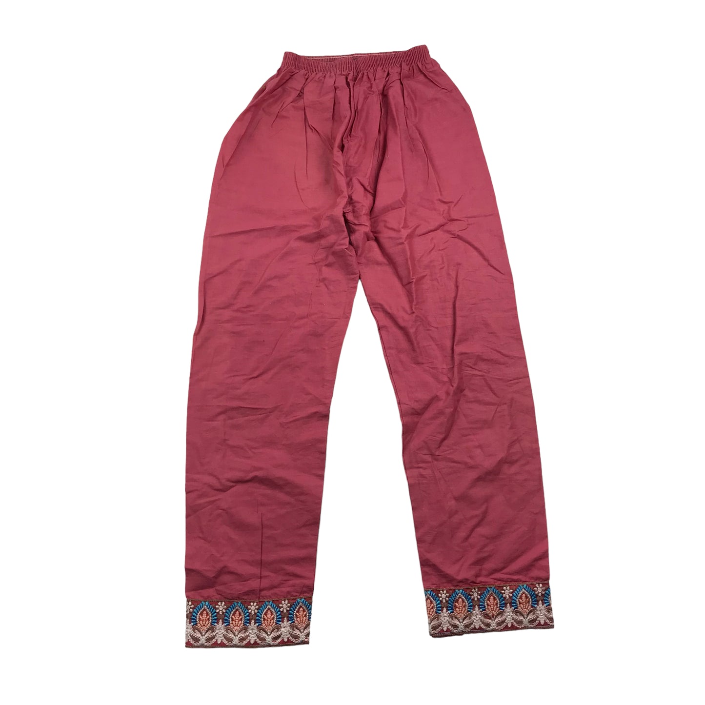 IAF Collection Pink Embroidery Slit Dress and Trousers Age 10