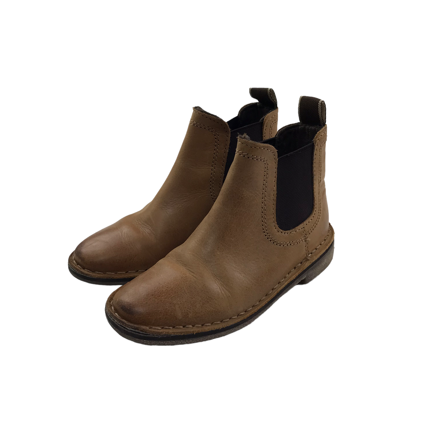 Next Tanned Brown Chelsea Boots Shoe Size 9 junior