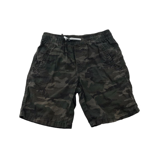 Primark Dark Green Camo Pull On Shorts Age 6