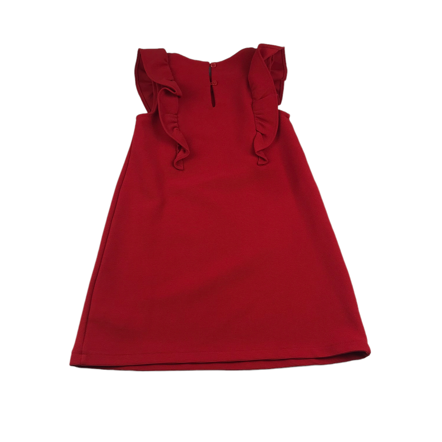 Next Red A-line Frilled Shoulder Dress Age 6