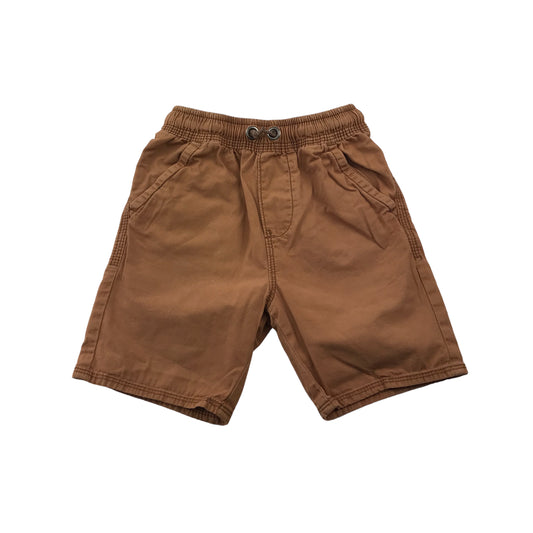 George Camel Brown Pull On Shorts Age 4