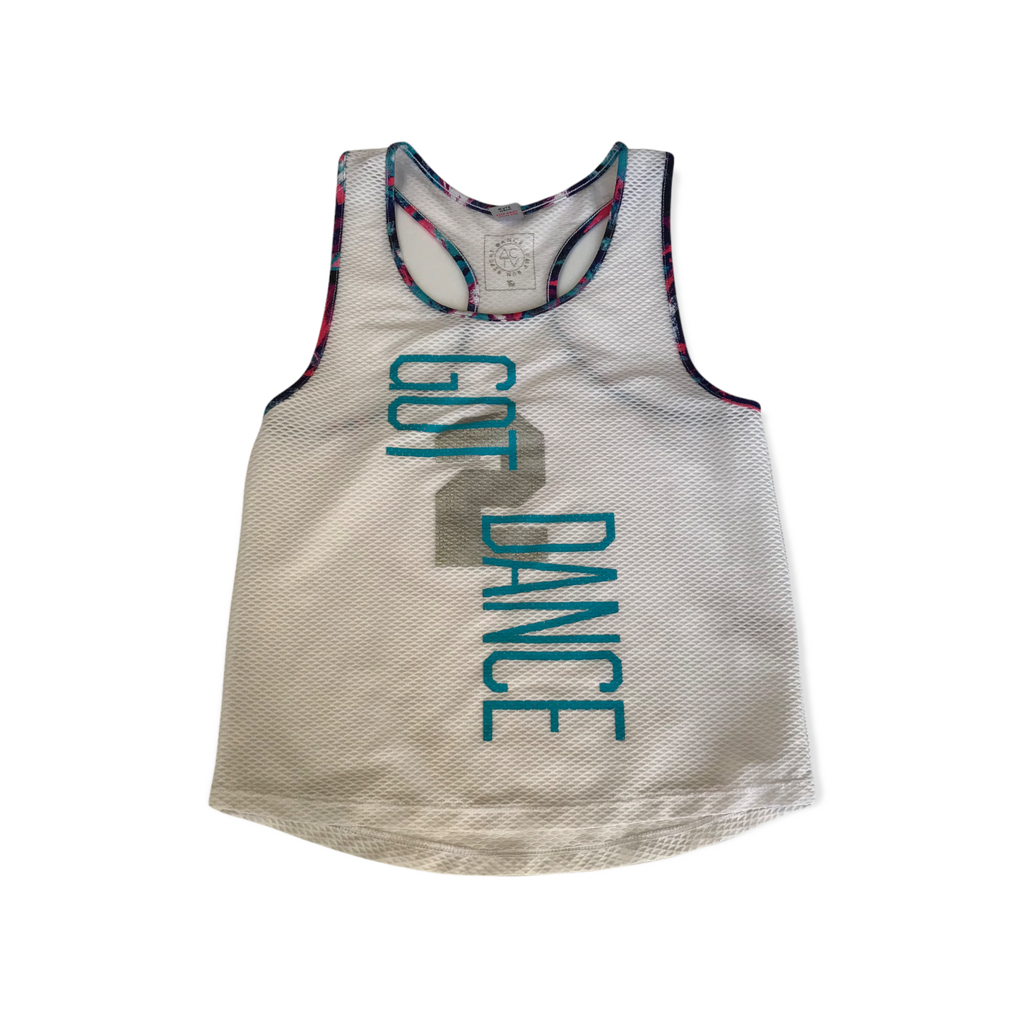 Tu White See-through Sports Tank Top Age 8