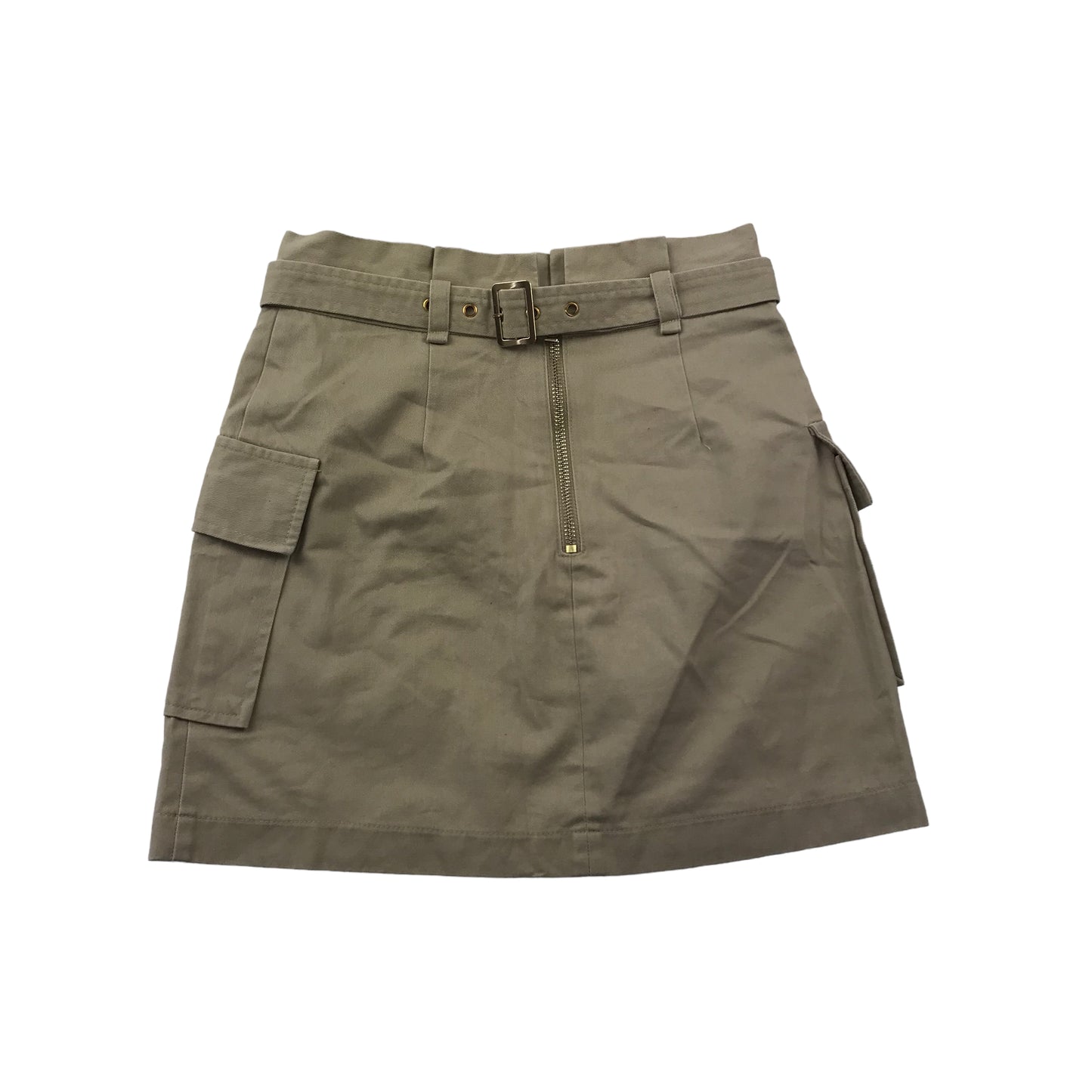 River Island Beige Belted Combat Skirt Age 9