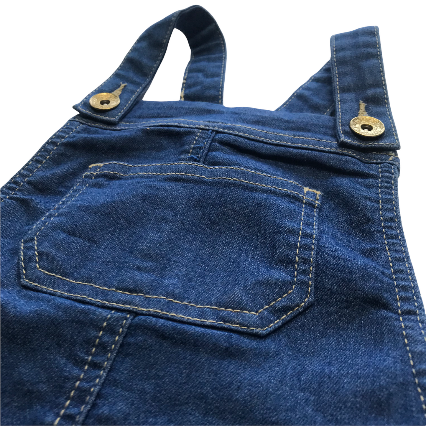 Matalan Blue Denim Style Dungaree Dress Age 5