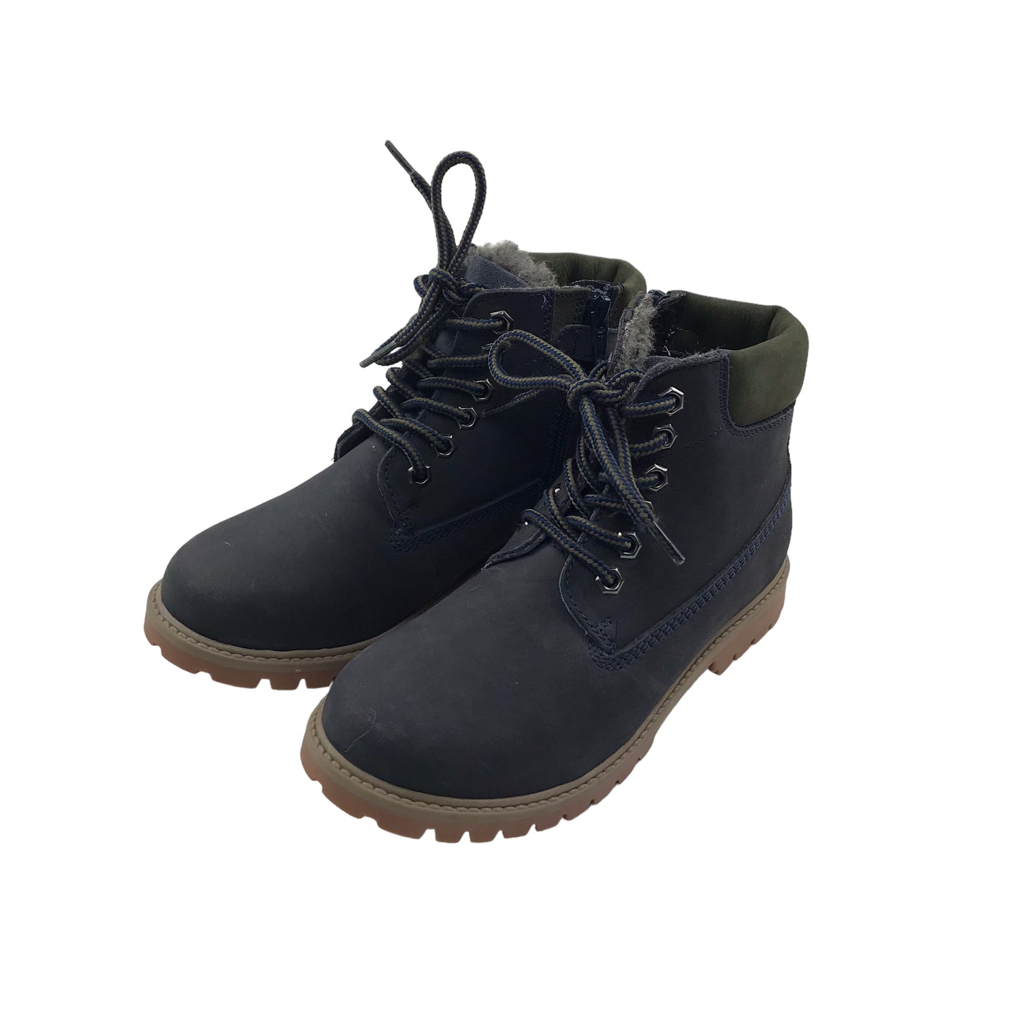 Next Navy Blue Warm Lined Boots Shoe Size 3