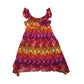 Amy Byer Orange and Purple Pattern Summer Dress Age 12