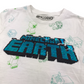 F&F White Sequin Minecraft T-shirt Age 5