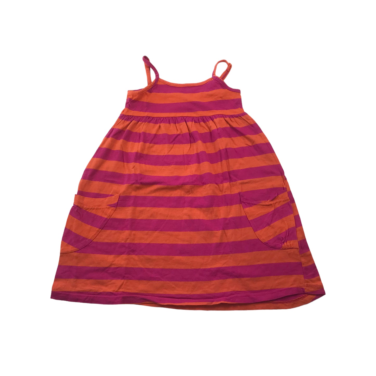 Yd Orange Purple Stripes Dress Age 9