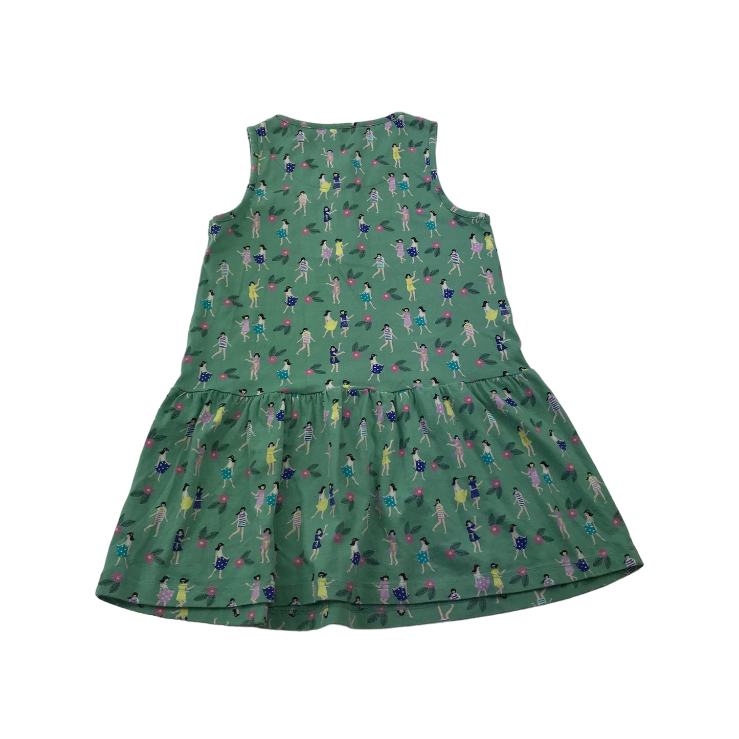 John Lewis Green Girls Print Peplum Dress Age 5