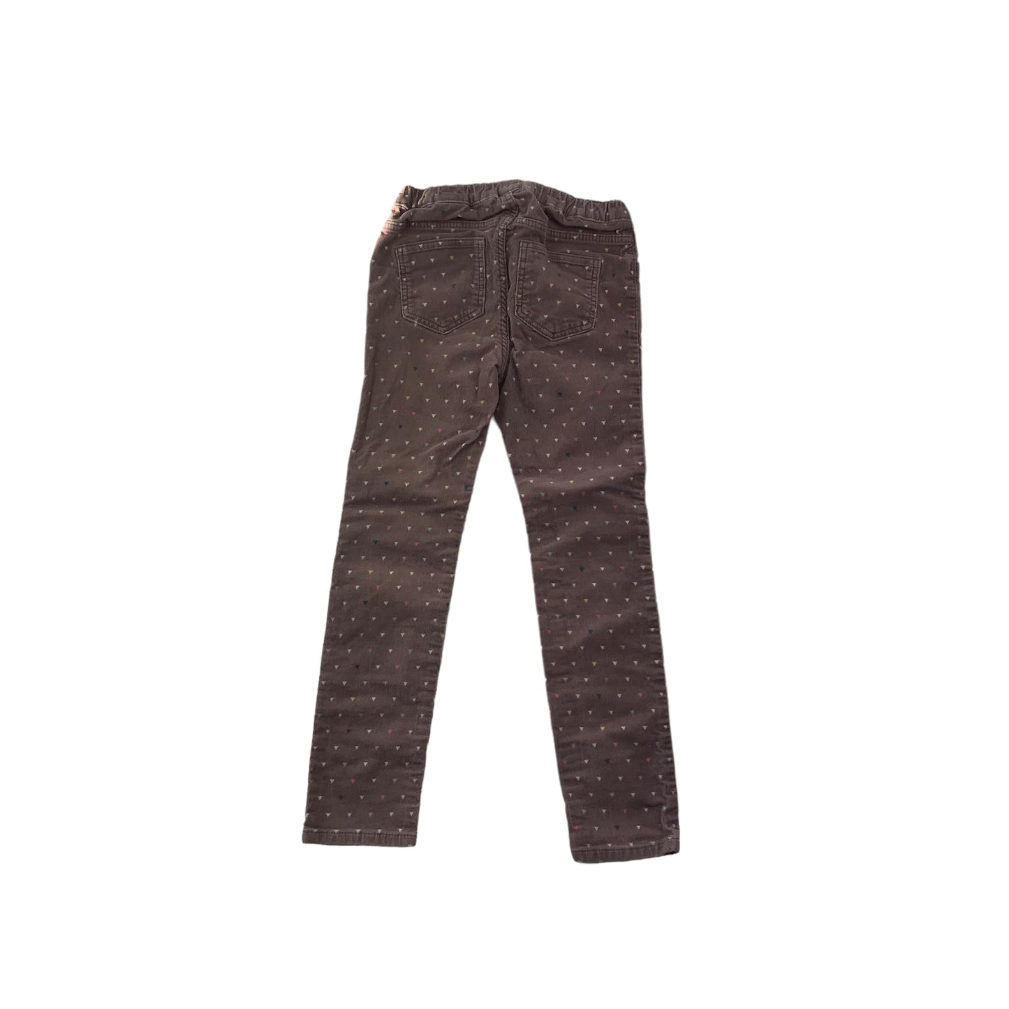 H&M Taupe Corduroy Triangle Print Jeggings Age 7