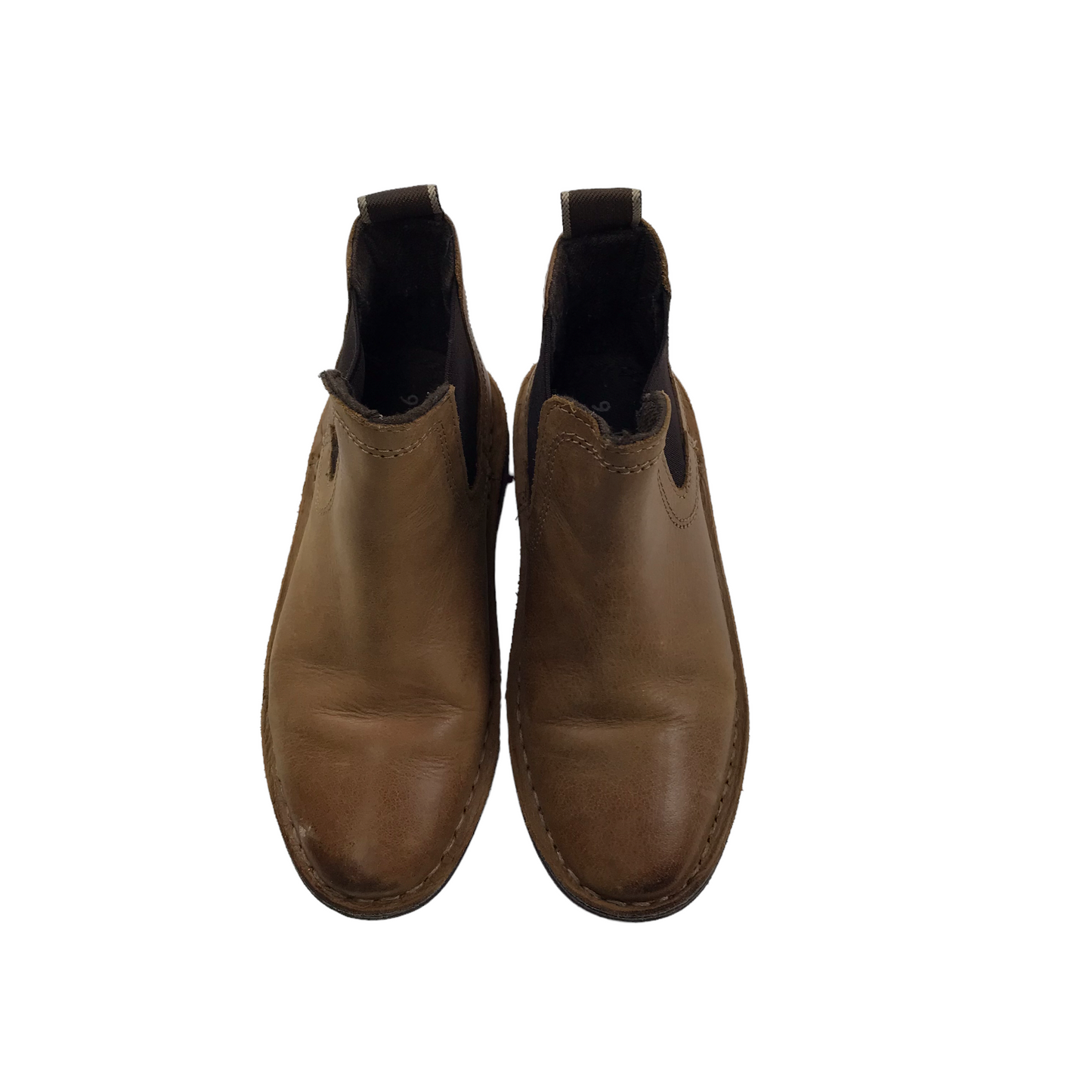 Next Tanned Brown Chelsea Boots Shoe Size 9 junior