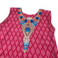 IAF Collection Pink Embroidery Slit Dress and Trousers Age 10