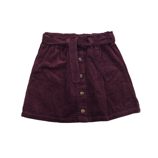 Next Dark Purple Corduroy Skirt Age 10