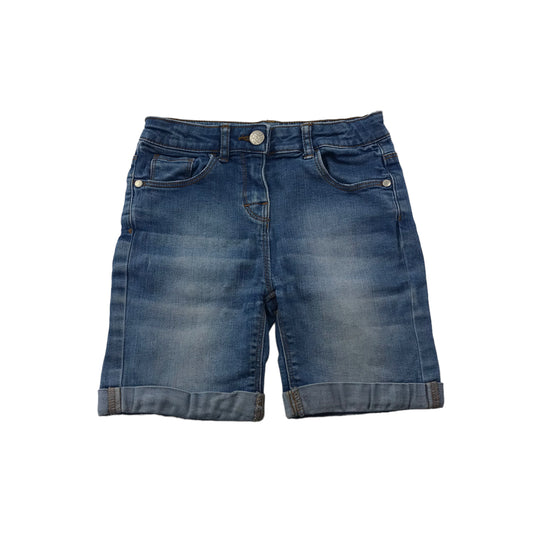 Nutmeg Blue Stretchy Denim Shorts Age 6