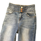 Primark Blue Stretchy Super Skinny Jeans with Three Buttons Women's Size 6