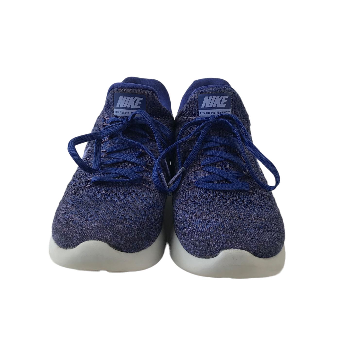 Nike Lunarepic Flyknit 2 Blue and purple Trainers Size UK 4