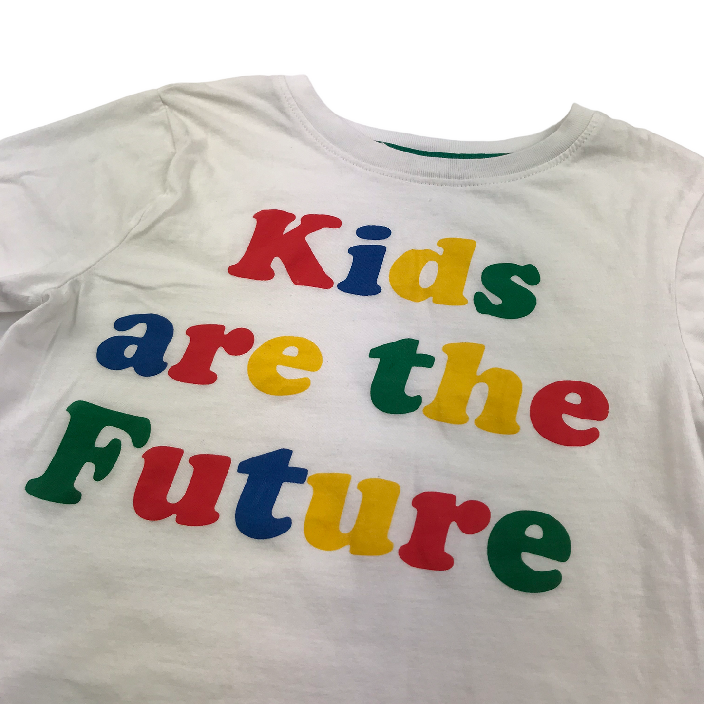 H&M White Kids Are The Future Short Sleeve T-shirt Age 7