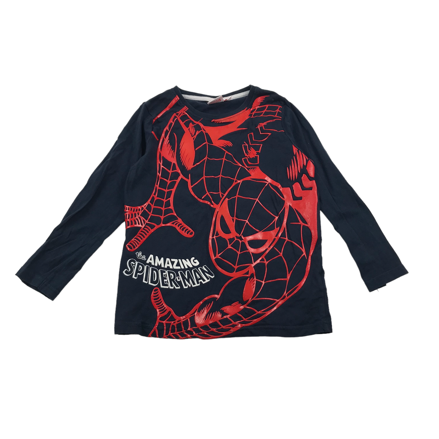 Primark Navy Blue Spiderman Print T-shirt Age 6