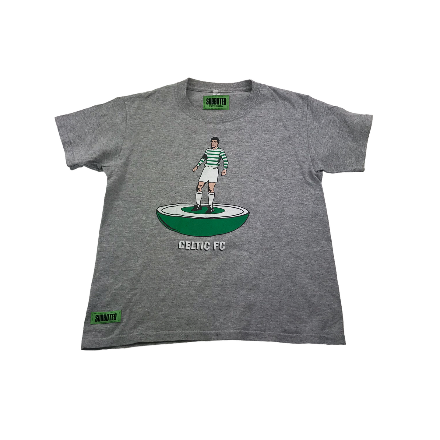 Subbuteo Hasbro Celtic FC Grey T-shirt Age 9