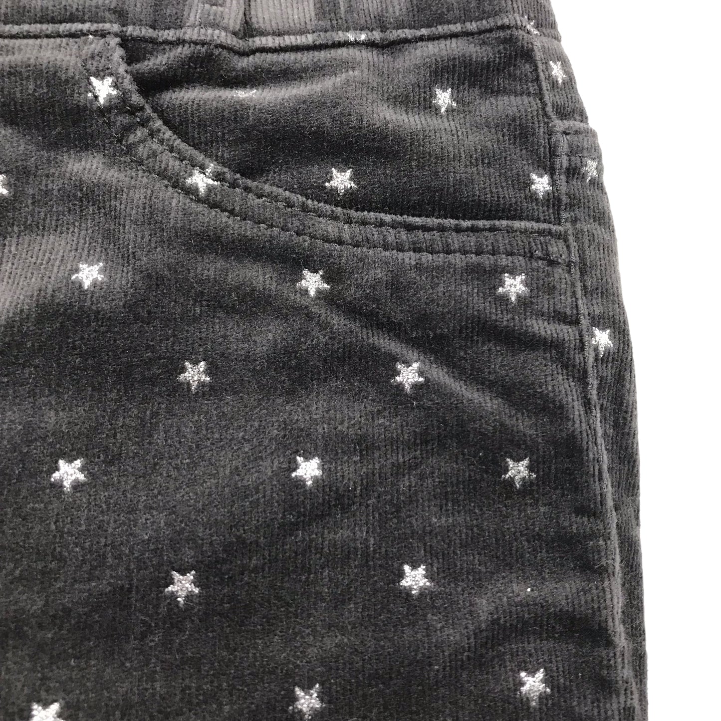 H&M Grey Starry Corduroy Jeggings Age 8