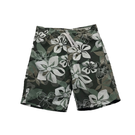 Next Green and White Floral Swim Trunks Age 5