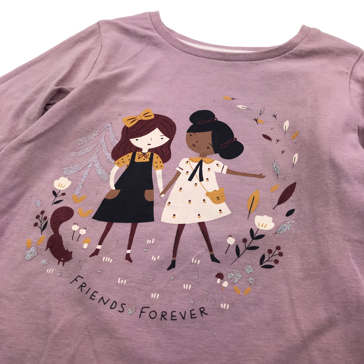 Nutmeg Lilac Friends Forever T-shirt Age 4