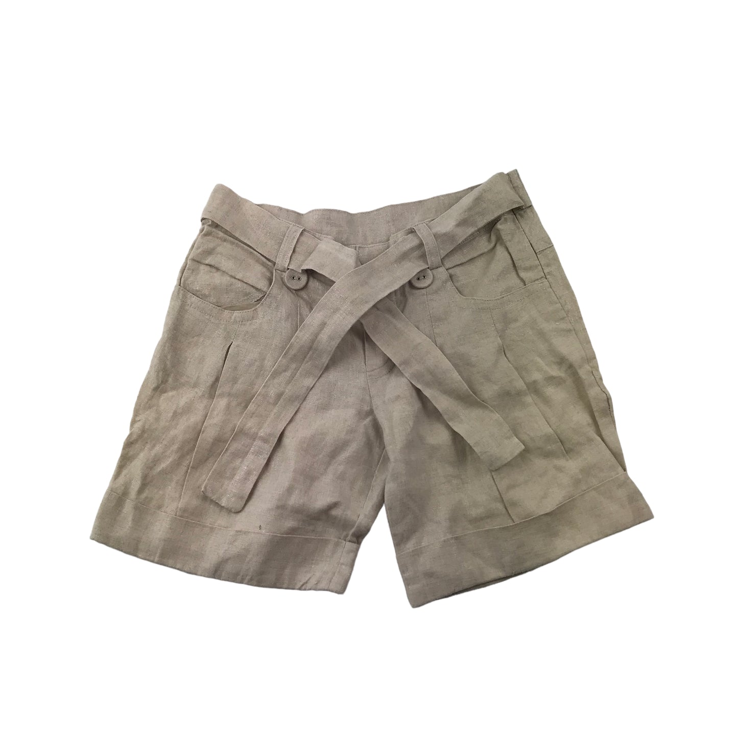 M&S Beige Linen Shorts Age 5