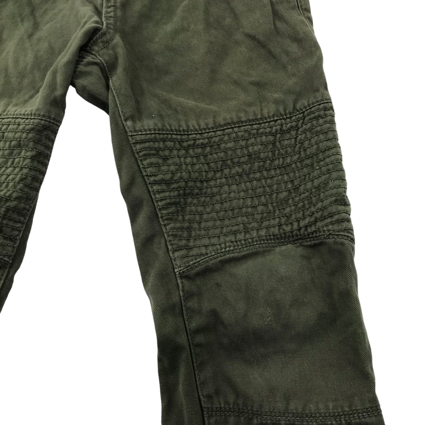 Mini V Khaki Green Skinny Trousers Age 5