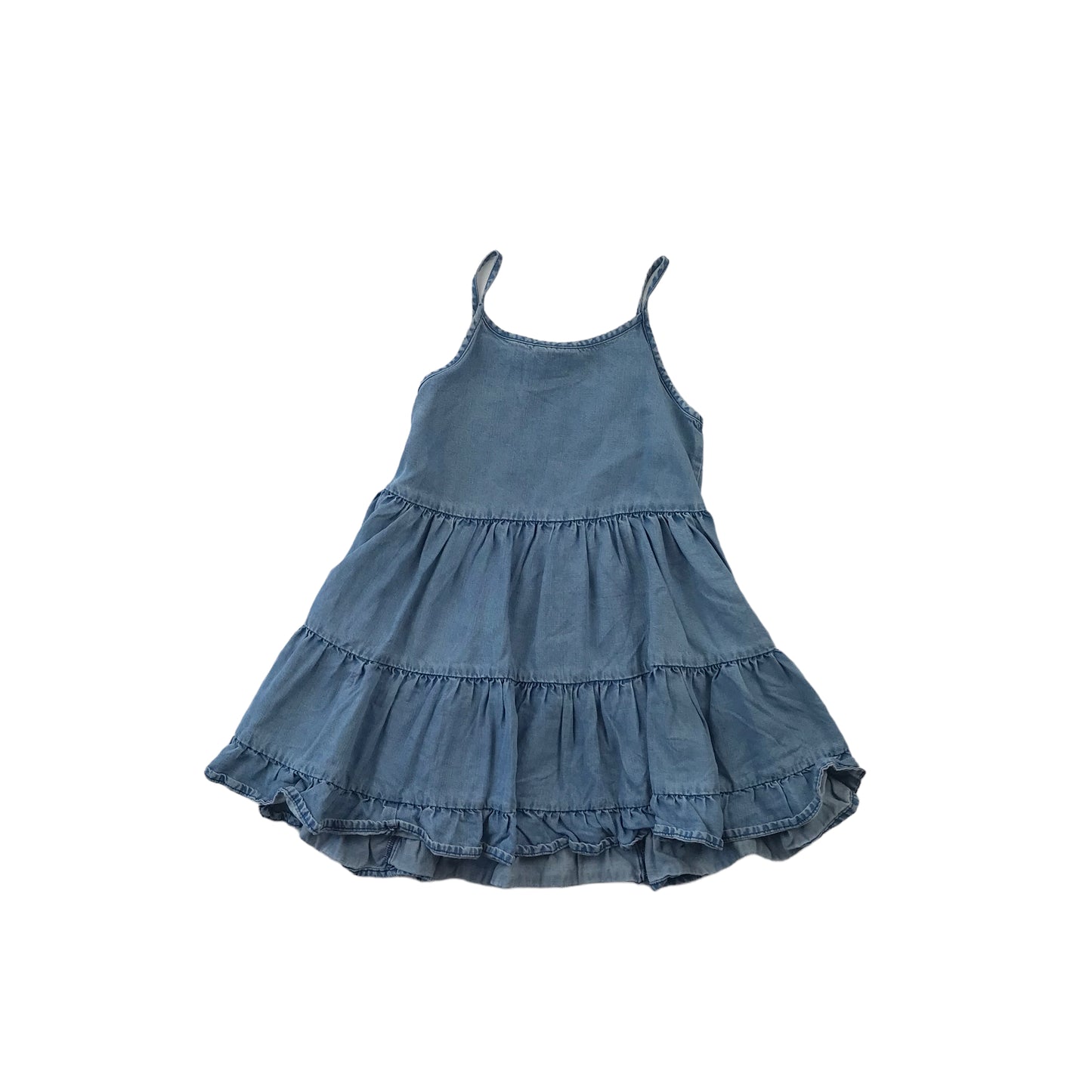 Next Light Blue Denim-Style Dress Age 5