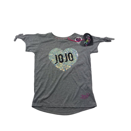 Jojo Siwa Grey Sequin T-Shirt Age 9