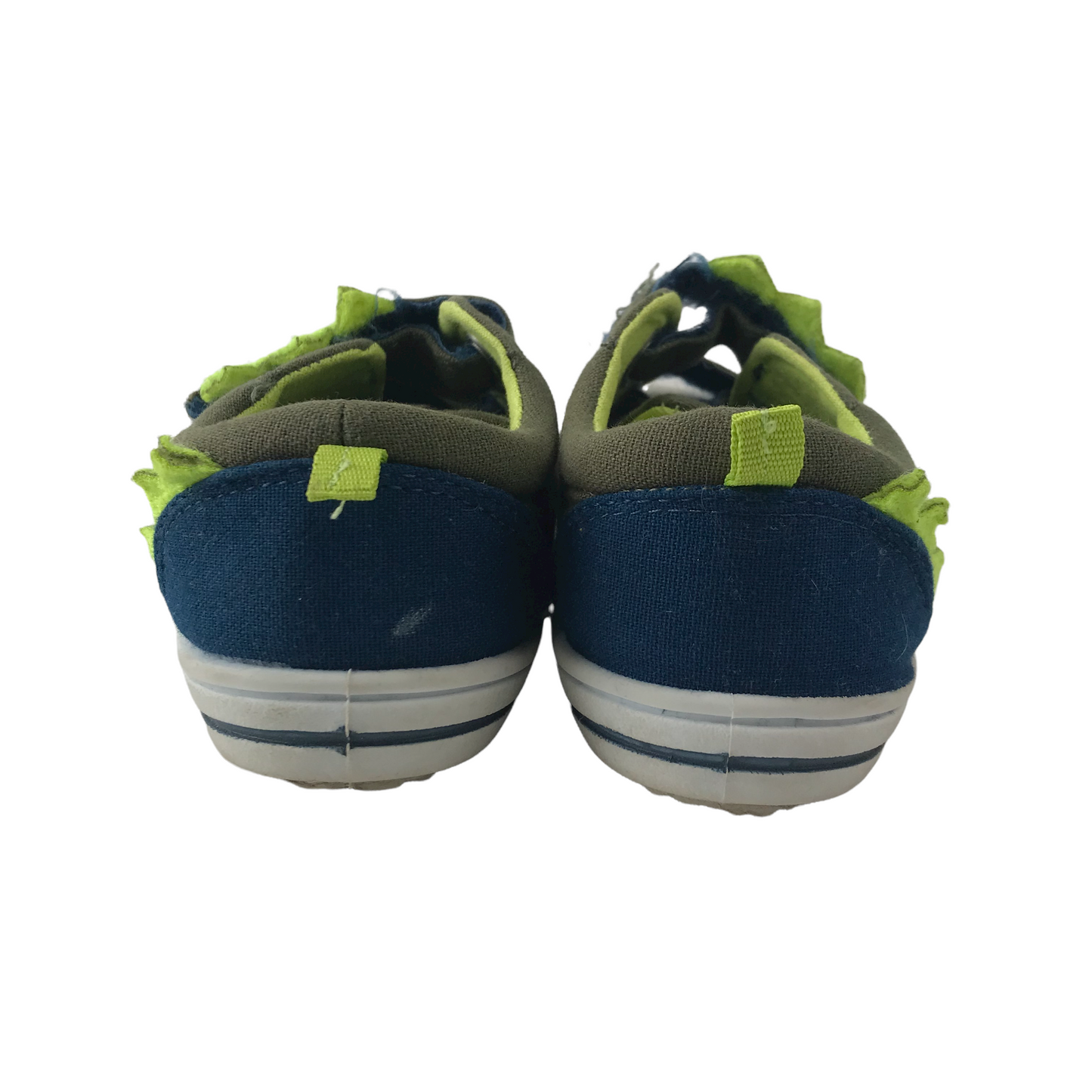 Tu Khaki Green Crocodile Trainers with Straps Shoe Size 11 (jr)