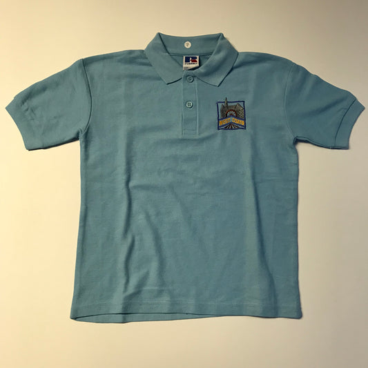West Coats Primary Light Blue Polo Shirt Age 7