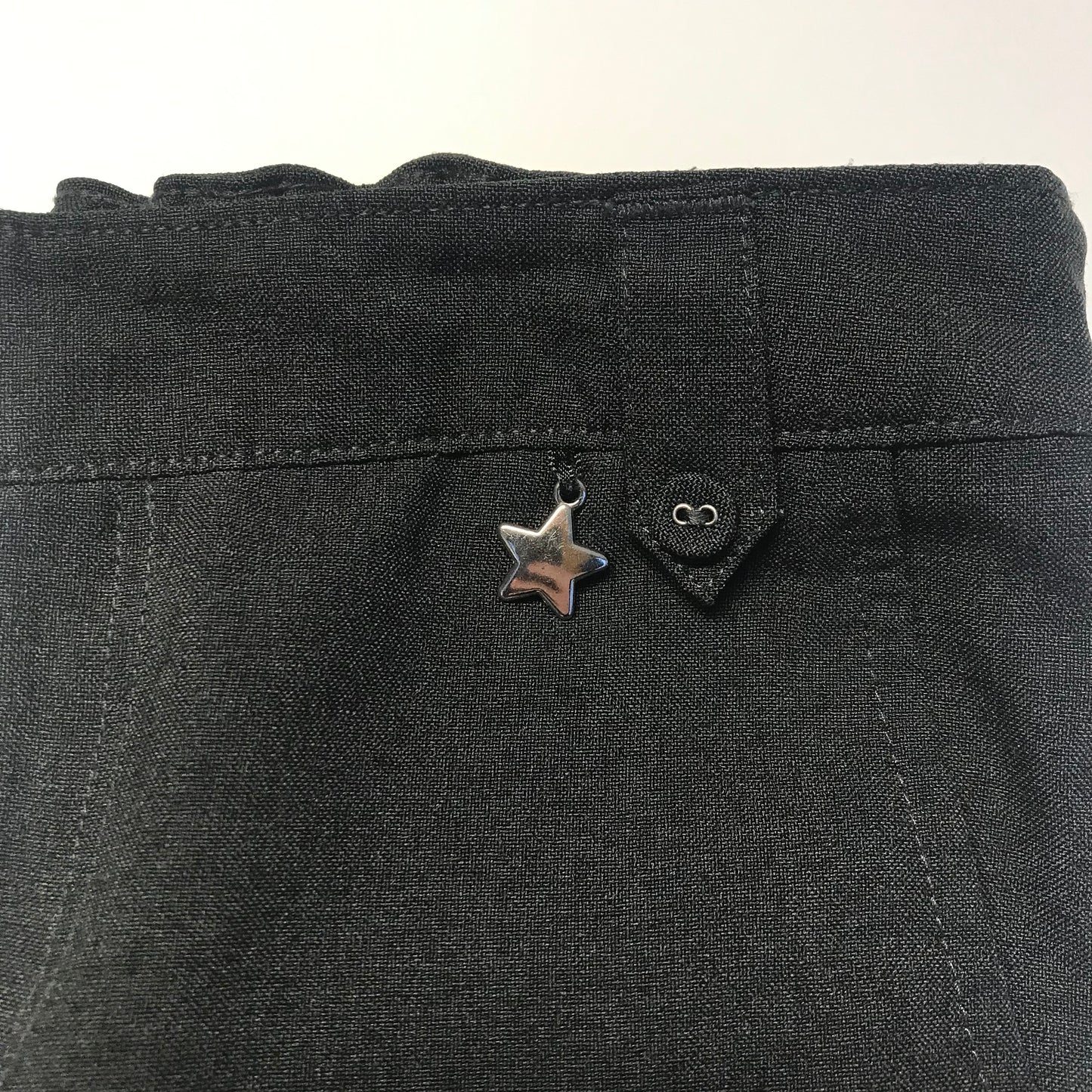 F&F Girls' Charcoal Grey School Trousers with Star Detail
