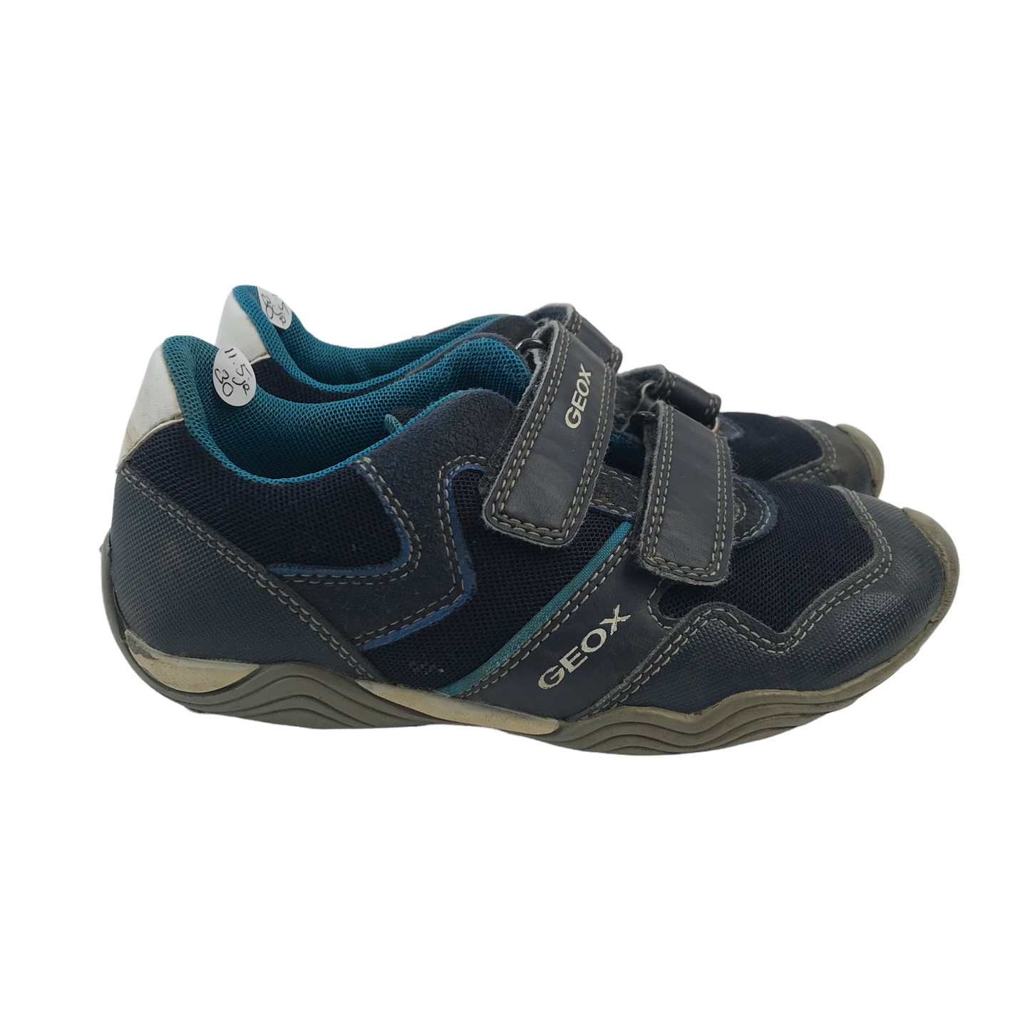 Geox Navy Blue Trainers Shoe Size 11.5 (jr)