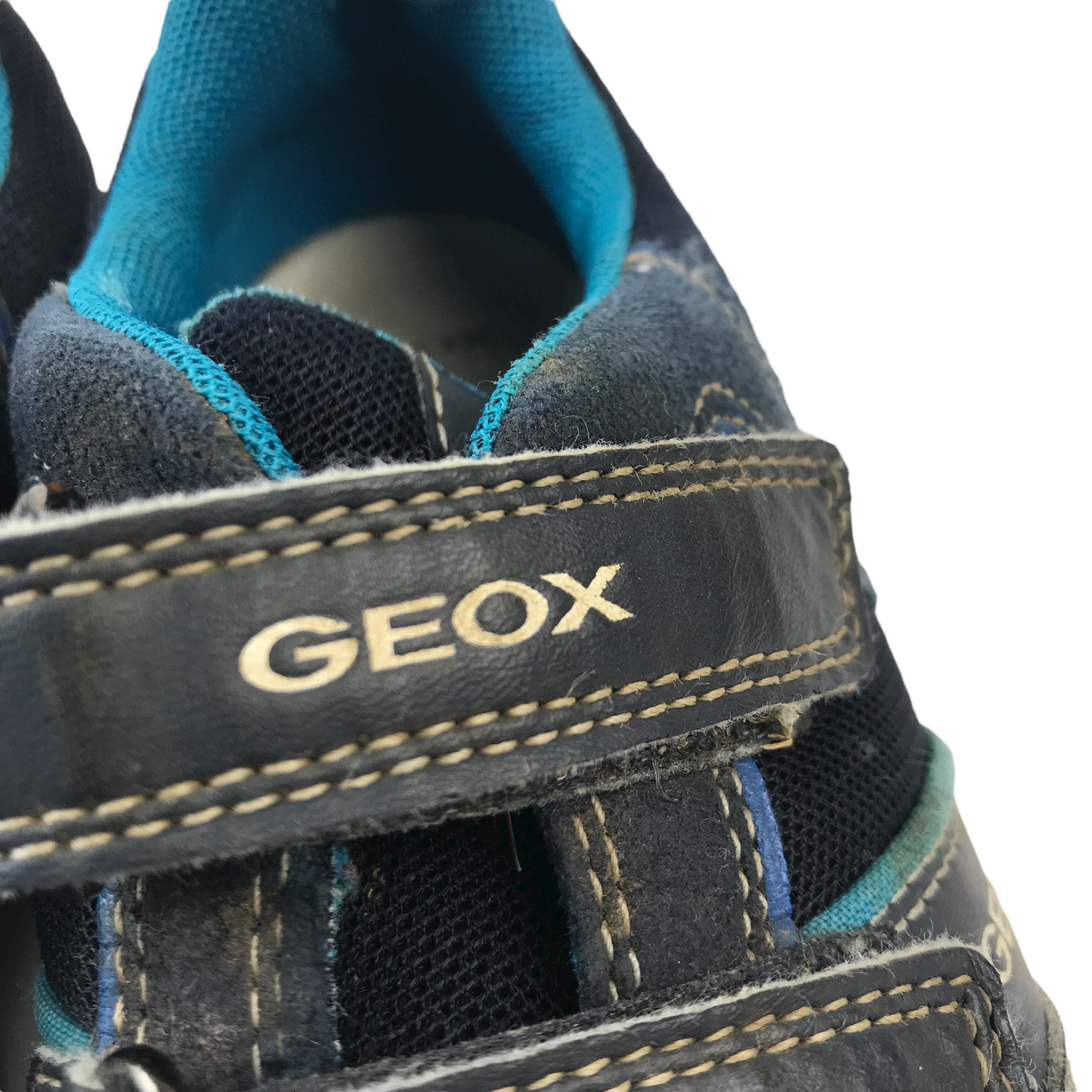 Geox Navy Blue Trainers Shoe Size 11.5 (jr)