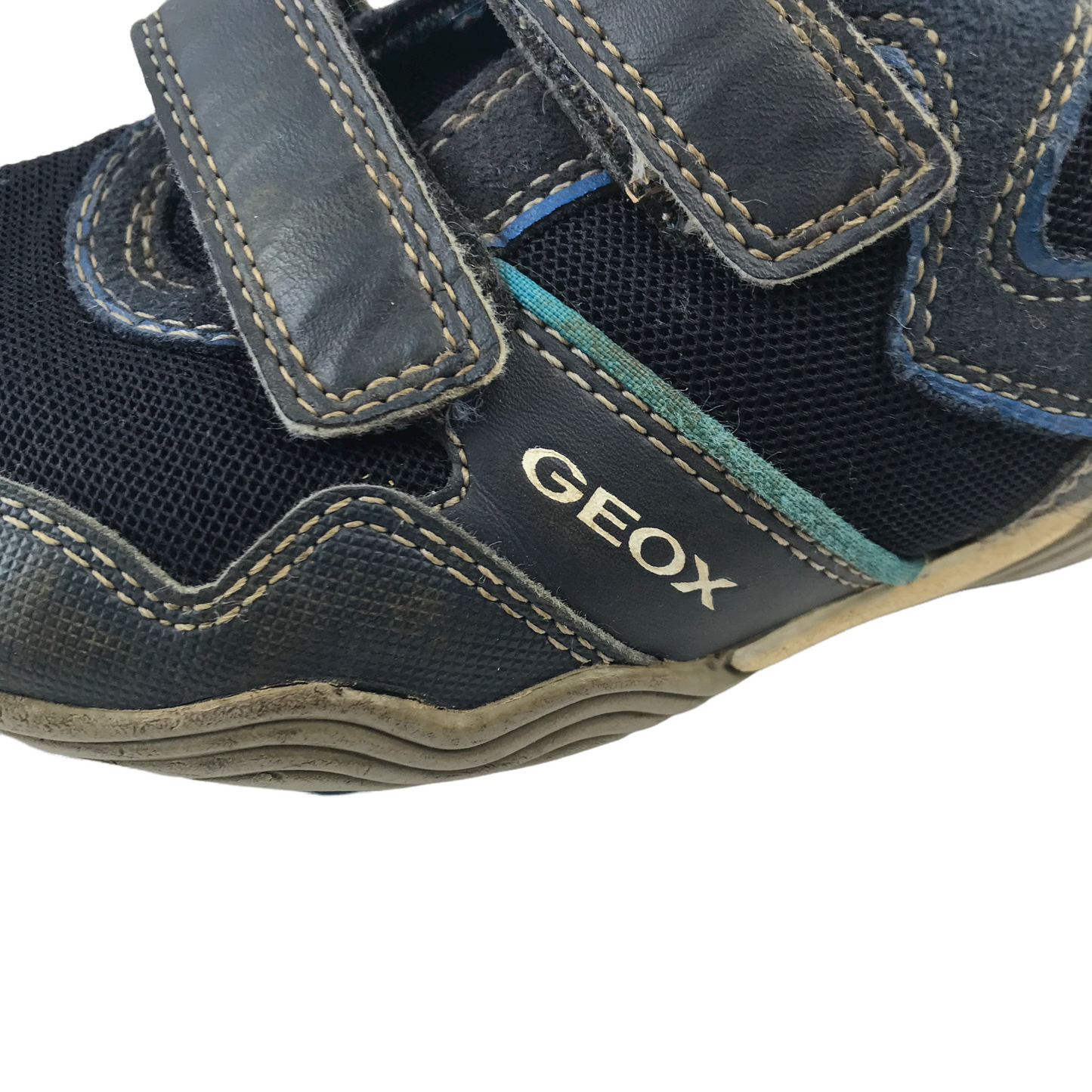 Geox Navy Blue Trainers Shoe Size 11.5 (jr)