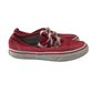 Vans Red Canvas Trainers Shoe Size 1