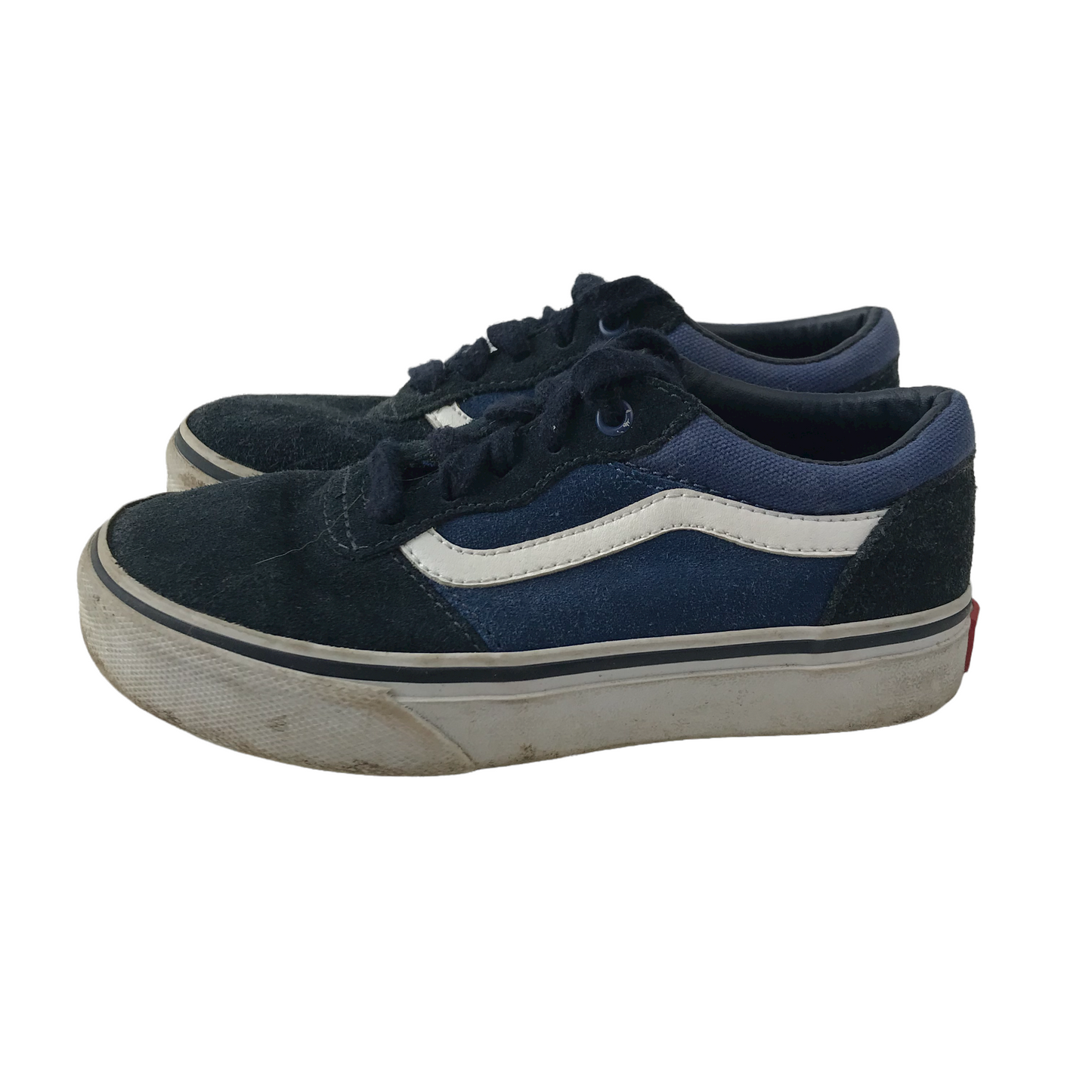 Vans Black and Blue Canvas Trainers Shoe Size 11 (jr)