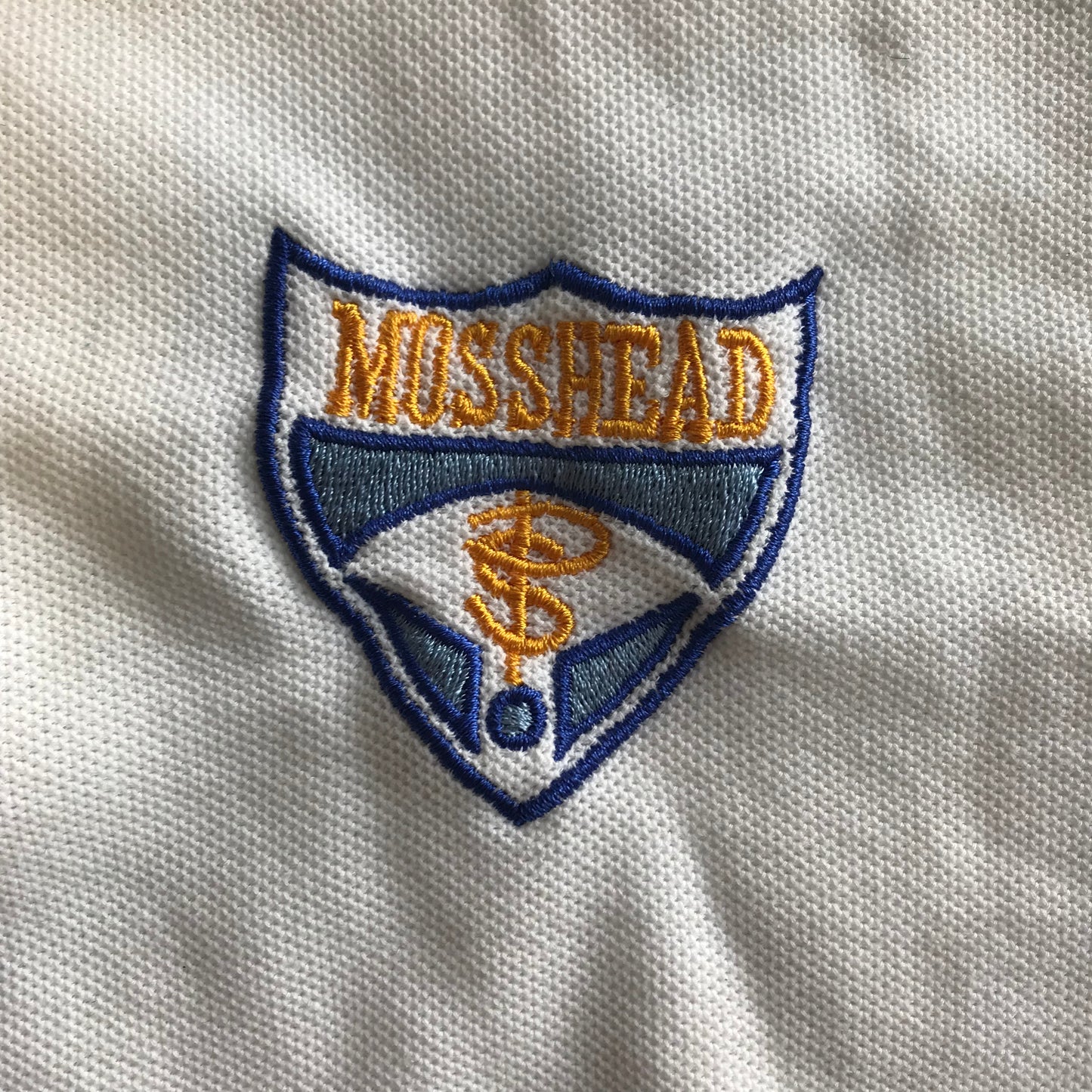 Mosshead Primary White Polo Shirt