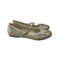 John Lewis Light Gold Sparkly Pumps with Butterfly Details Shoe Size 2