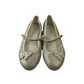 John Lewis Light Gold Sparkly Pumps with Butterfly Details Shoe Size 2