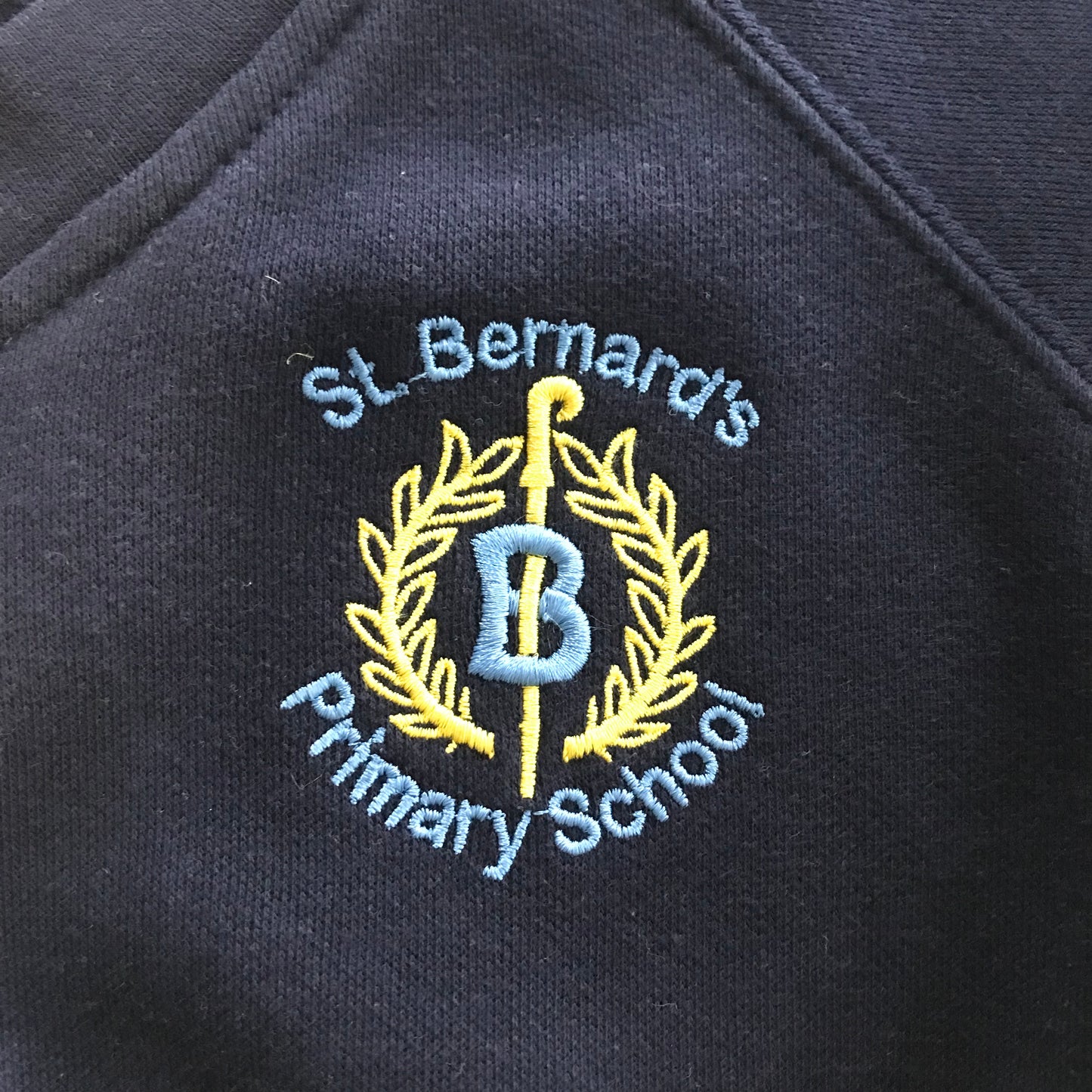 St. Bernard's Primary Navy Blue Sweatshirt V-neck