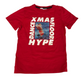 H&M Red Christmas Dancing Santa Hologram T-shirt Age 10-11